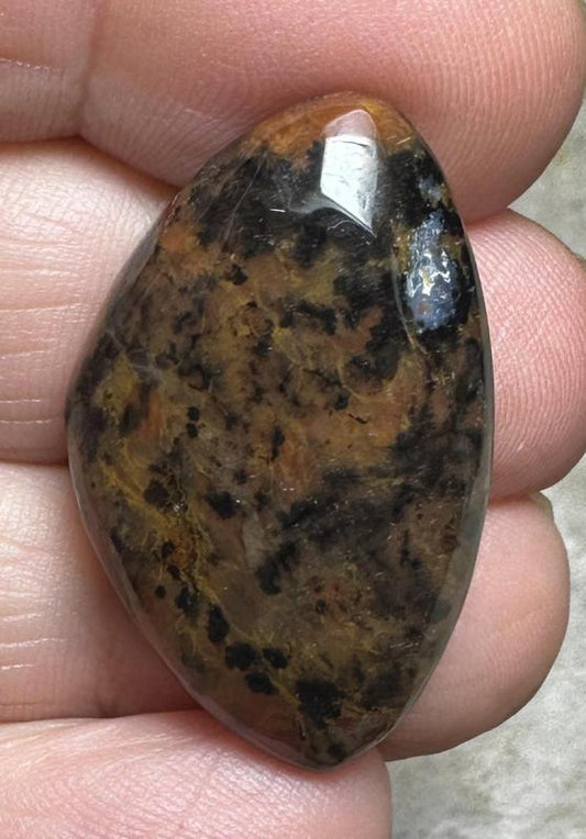 Freeform 31x20mm Cheetah Jasper Cabochon 14