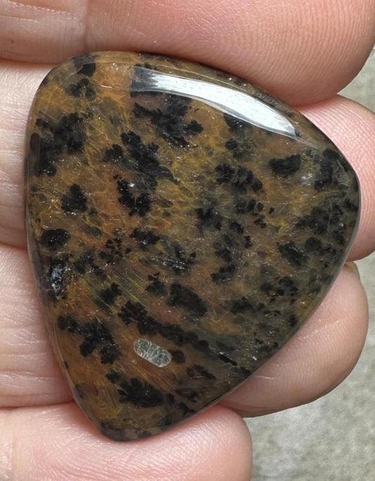 Freeform 33x28mm Cheetah Jasper Cabochon 15
