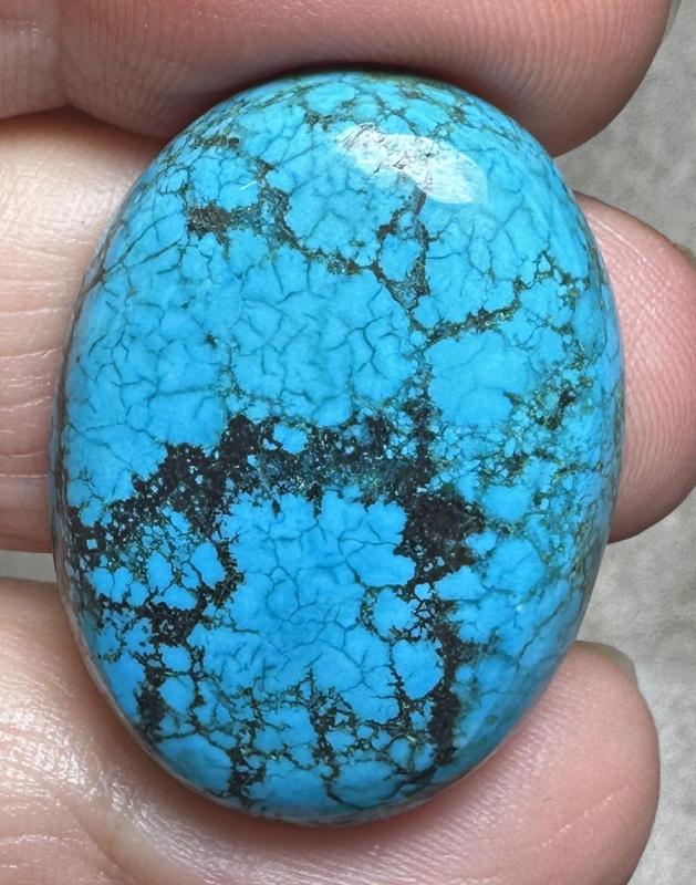 Oval 31x23mm Hubei Turquoise Cabochon 119