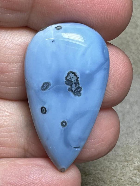 Teardrop 34x19mm Owyhee Blue Opal Cabochon 21