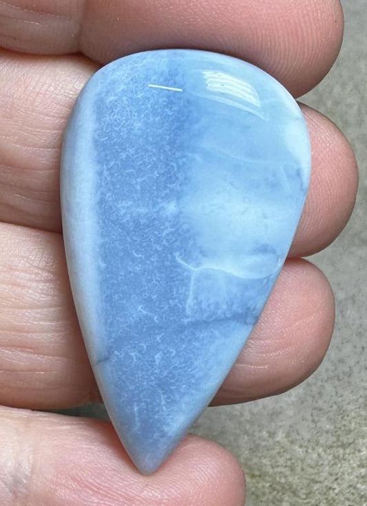 Teardrop 40x23mm Owyhee Blue Opal Cabochon 25