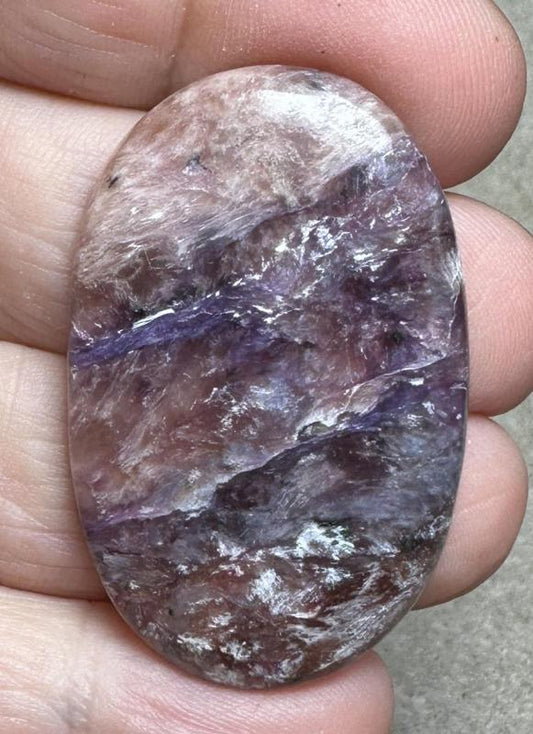 Oval 42x26mm Designer Charoite Cabochon 01