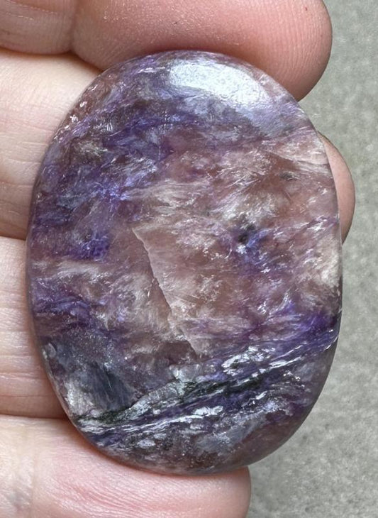 Oval 39x29mm Designer Charoite Cabochon 05