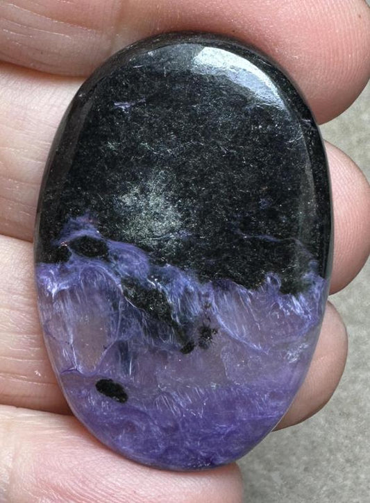 Oval 39x26mm Designer Charoite Cabochon 10