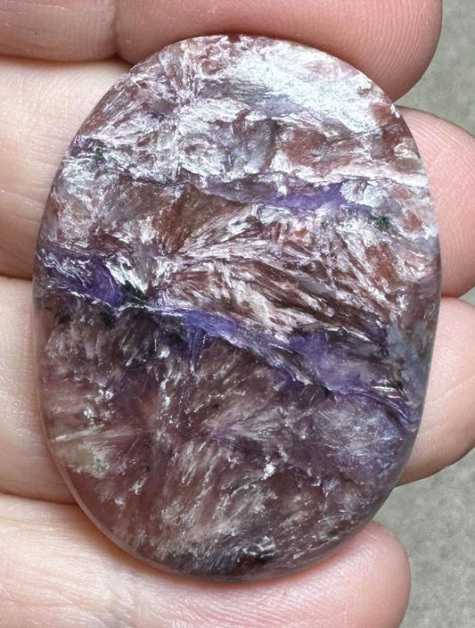 Oval 40x29mm Designer Charoite Cabochon 11