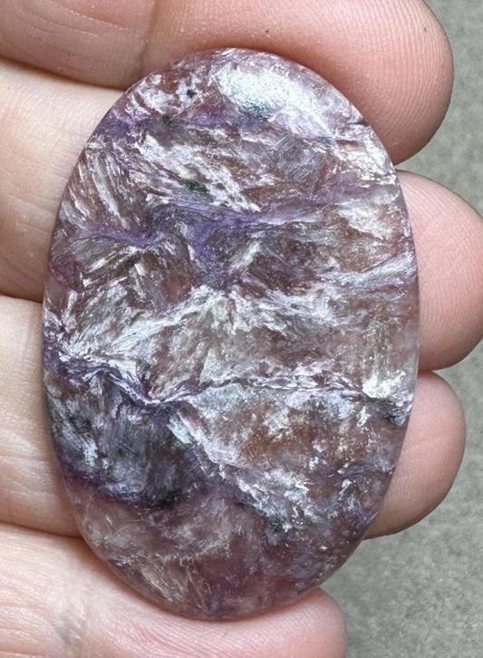 Oval 44x29mm Designer Charoite Cabochon 15