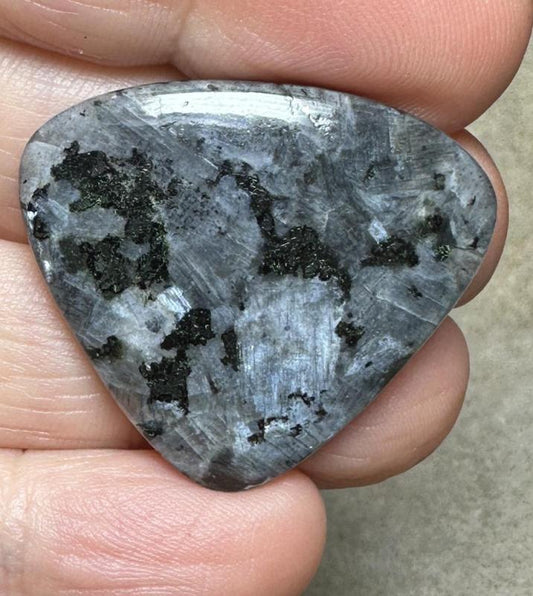Teardrop 28x32mm Larvikite Cabochon 24