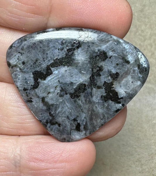 Teardrop 32x39mm Larvikite Cabochon 28