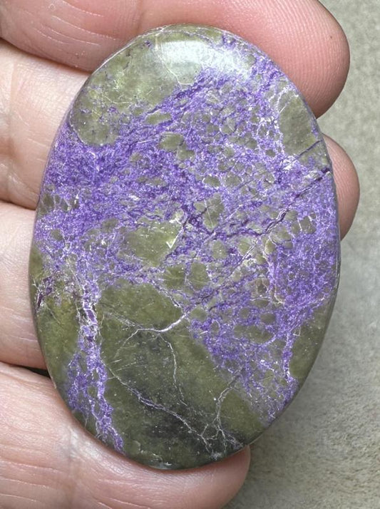 Oval 50x34mm Stichtite Cabochon 20