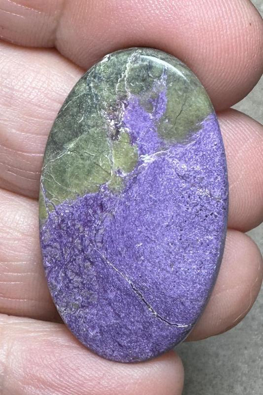 Oval 36x21mm Stichtite Cabochon 28