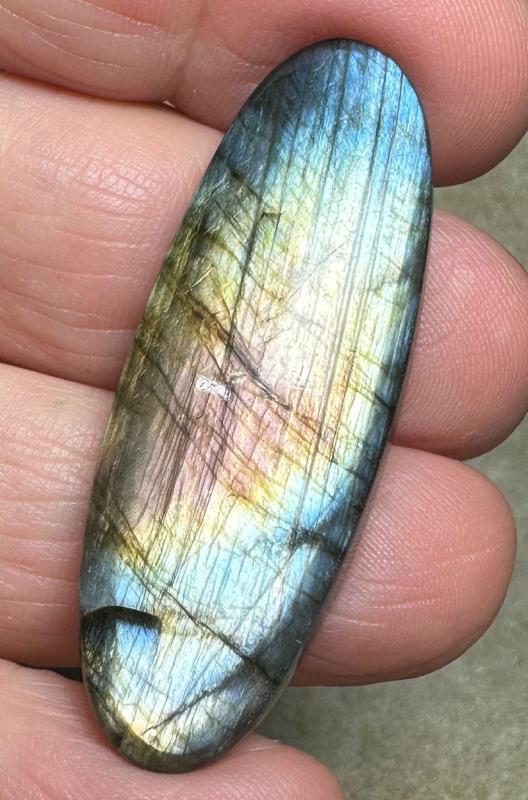 Oval 45x16mm Labradorite Cabochon 236