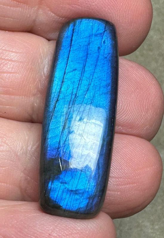 Freeform 36x12mm Natural Blue Labradorite Cabochon 248