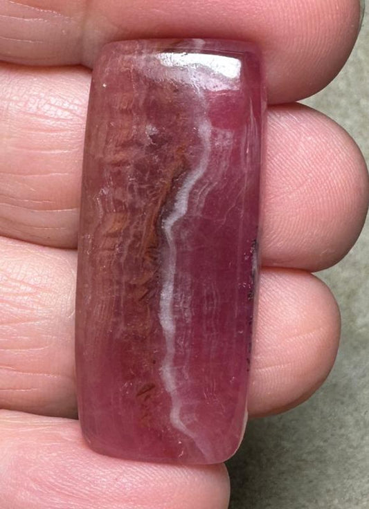 Rectangle 37x15mm Cobalt Calcite Cabochon 35