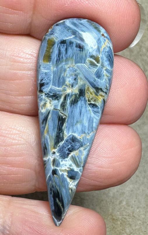Teardrop 45x16mm Pietersite Cabochon 62