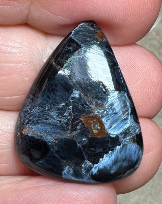 Teardrop 27x22mm Pietersite Cabochon 84