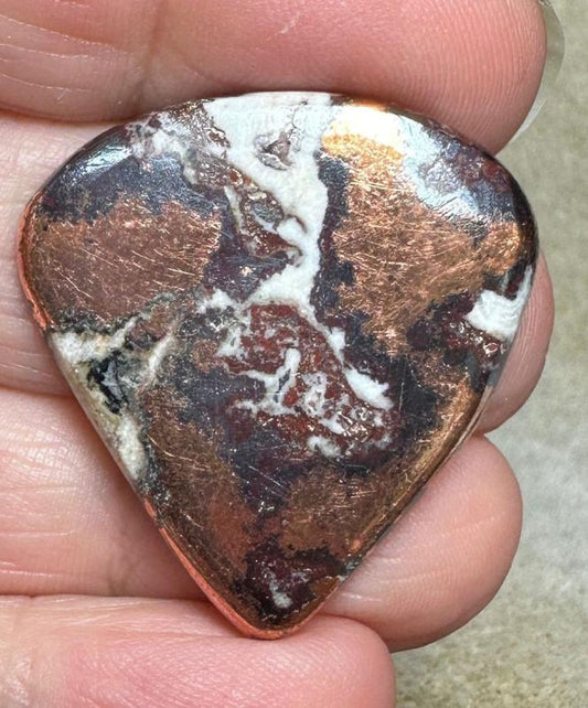 Teardrop 32x30mm Native Copper in Dolomite Cabochon 17