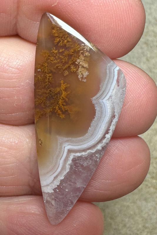 Freeform 40x16mm Ternate Agate Cabochon 22