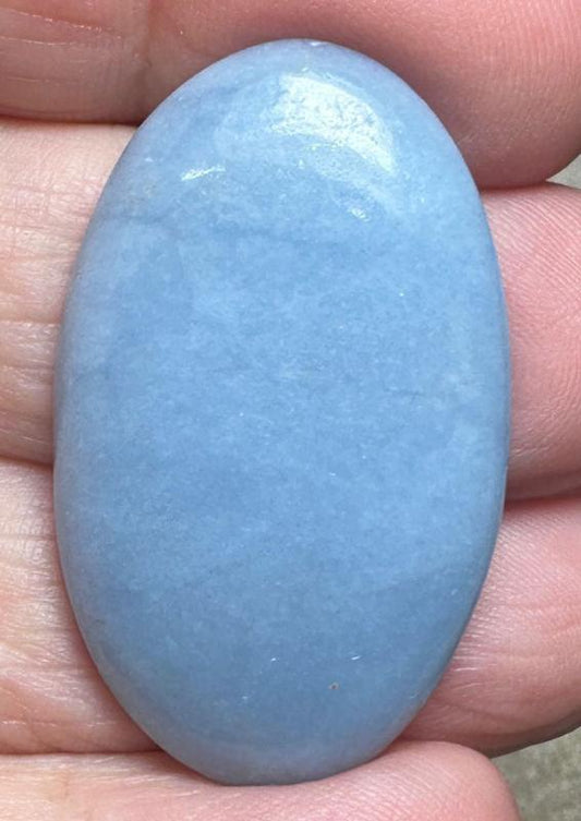 Oval 37x22mm Angelite Cabochon 20