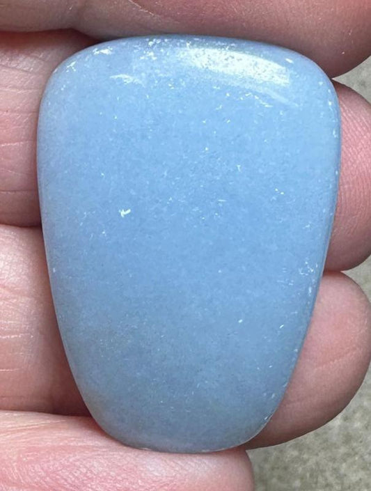 Freeform 30x21mm Angelite Cabochon 25