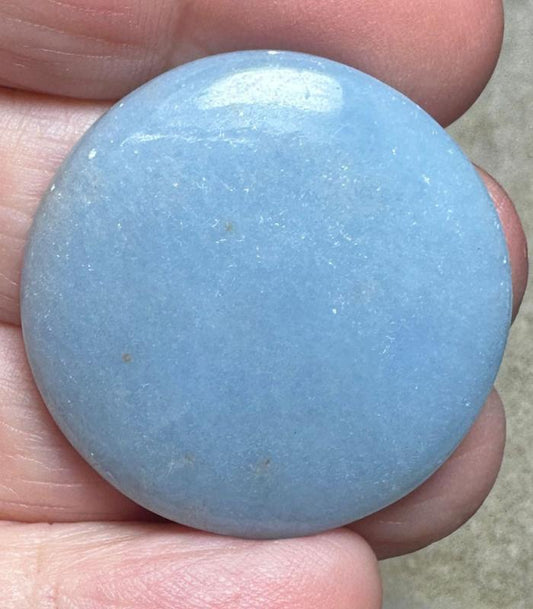 Round 32x32mm Angelite Cabochon 31