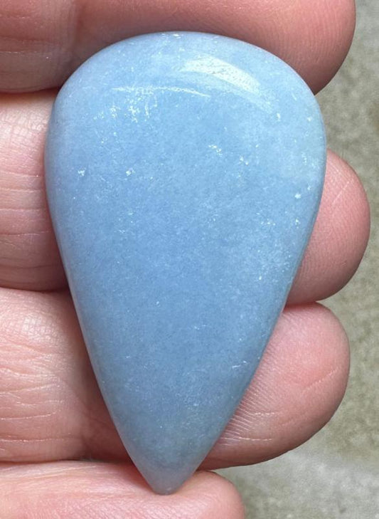 Oval 39x22mm Angelite Cabochon 33