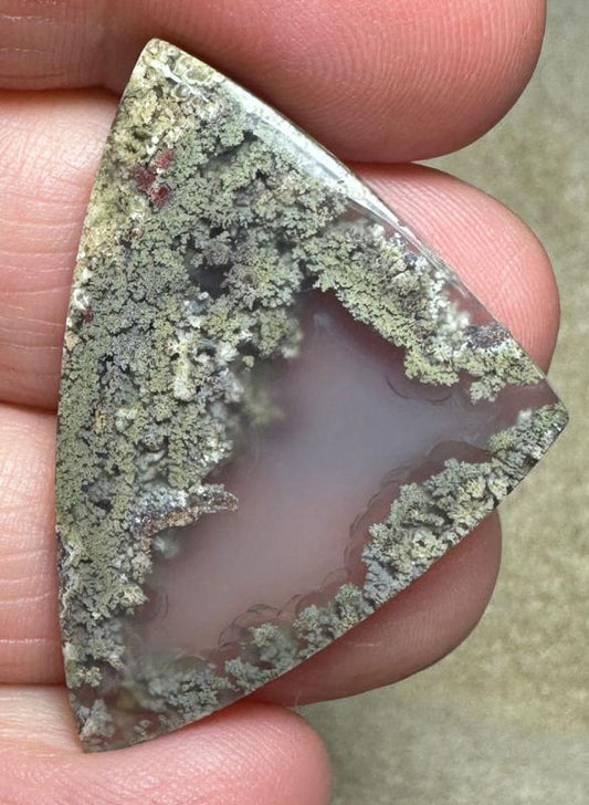 Freeform 40x27mm Scenic Java Moss Agate Cabochon 03