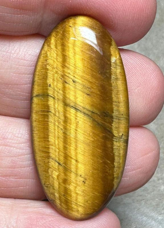 Oval 41x19mm Tigers Eye Cabochon 24