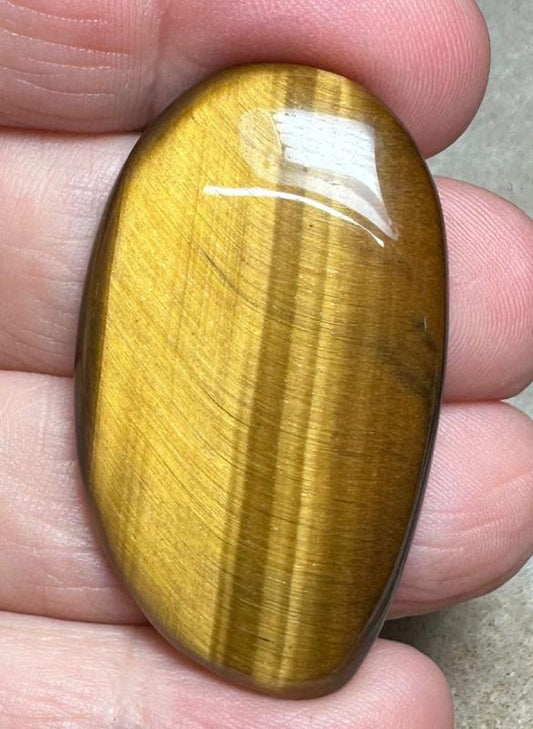 Freeform 42x25mm Tigers Eye Cabochon 25