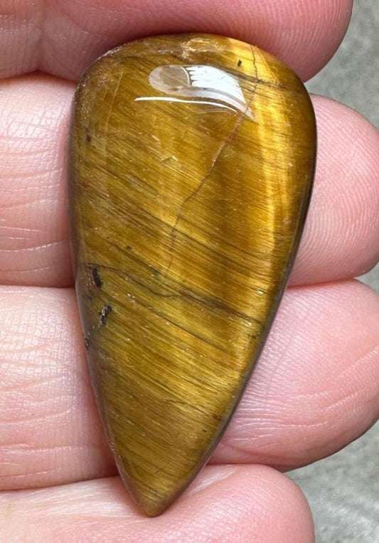 Teardrop 35x18mm Tigers Eye Cabochon 28