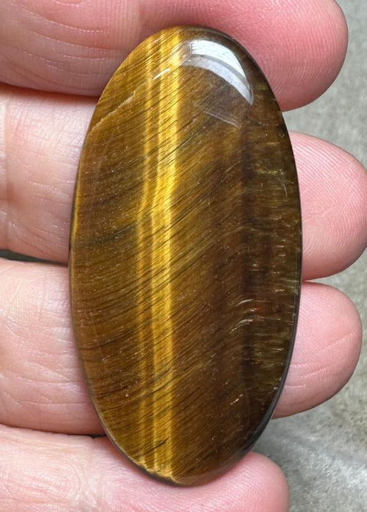 Oval 49x24mm Tigers Eye Cabochon 30