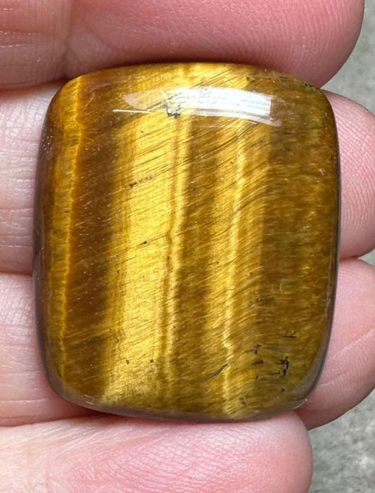 Rectangle 28x24mm Tigers Eye Cabochon 42