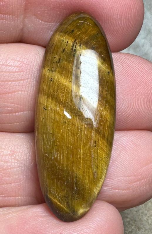 Oval 37x14mm Tigers Eye Cabochon 47