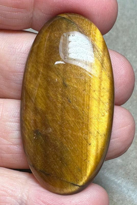 Oval 48x24mm Tigers Eye Cabochon 48