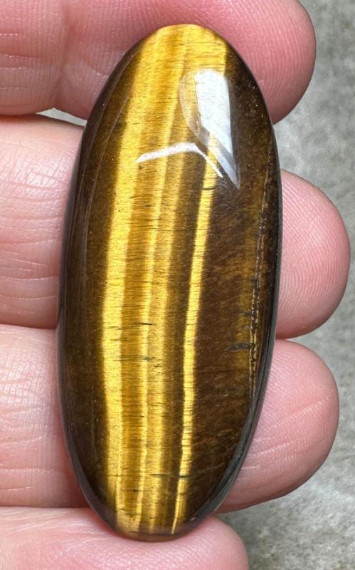 Oval 44x19mm Tigers Eye Cabochon 52