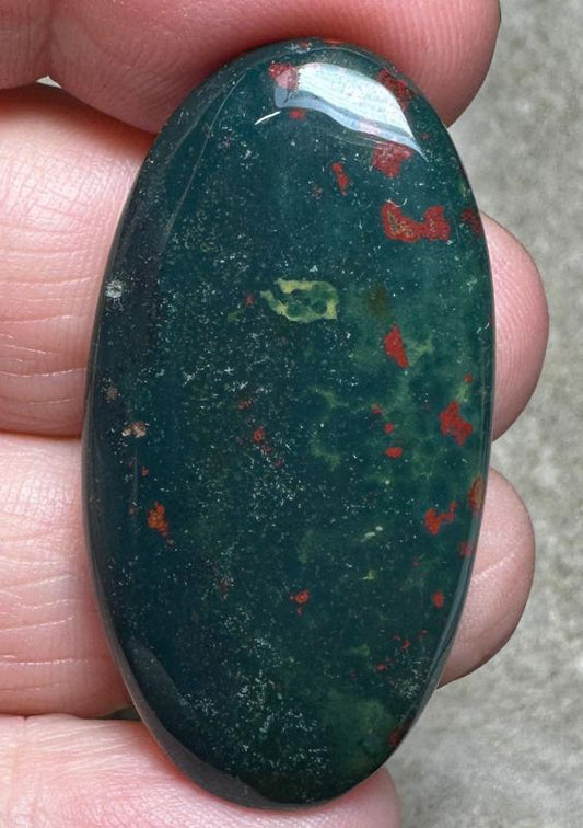 Oval 42x21mm Indian Bloodstone Cabochon 26