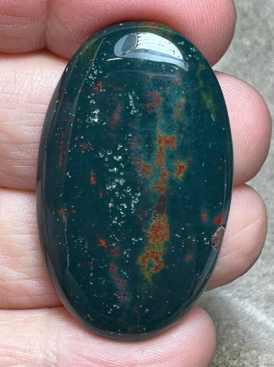 Oval 41x24mm Indian Bloodstone Cabochon 29