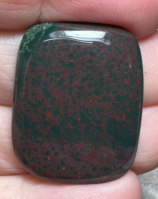 Rectangle 30x23mm Indian Bloodstone Cabochon 32