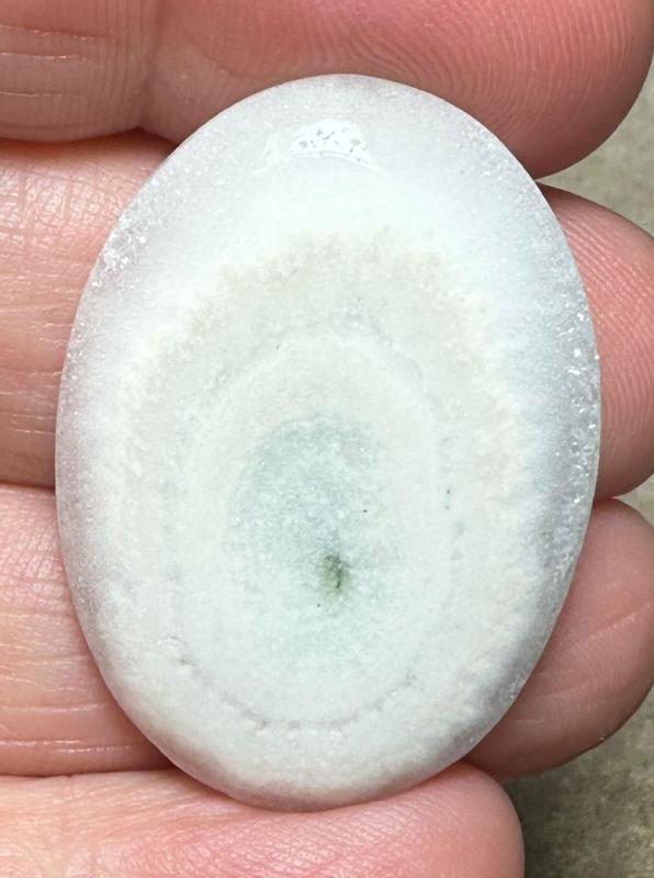 Oval 35x25mm Solar Moss Quartz Cabochon 33