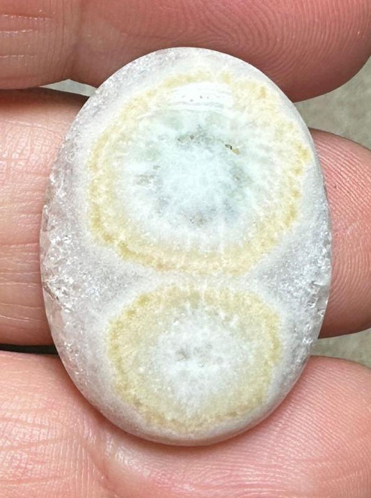 Oval 29x21mm Solar Moss Quartz Cabochon 35