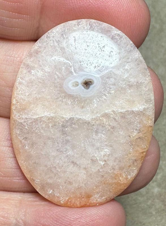 Oval 39x29mm Solar Moss Quartz Cabochon 39
