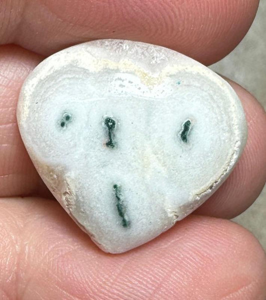 Teardrop 20x22mm Solar Moss Quartz Cabochon 43