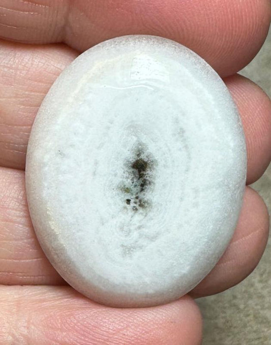 Oval 32x25mm Solar Moss Quartz Cabochon 46