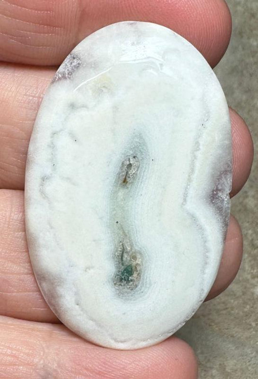 Oval 47x29mm Solar Moss Quartz Cabochon 47