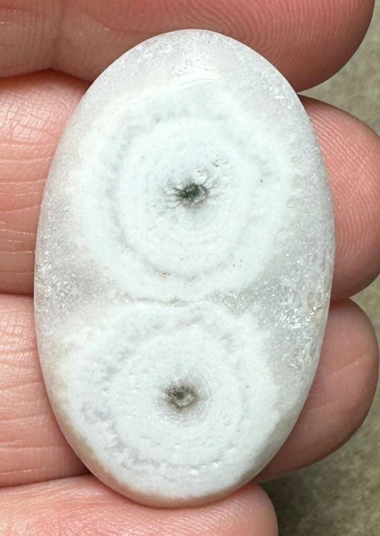 Oval 36x22mm Solar Moss Quartz Cabochon 50