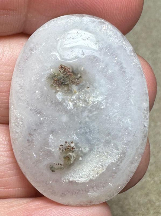 Oval 36x26mm Solar Moss Quartz Cabochon 53
