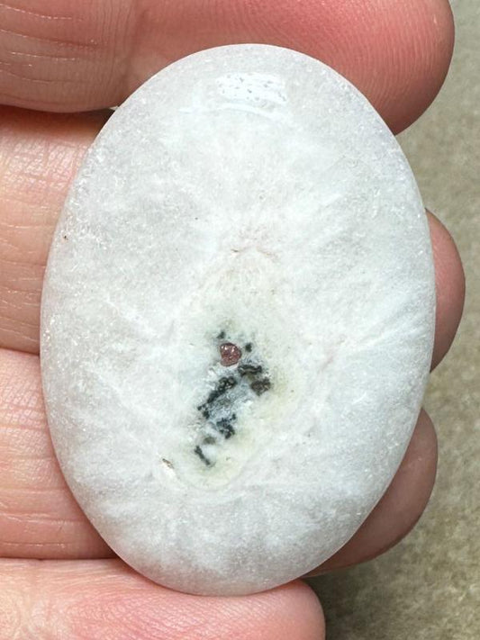 Oval 41x28mm Solar Moss Quartz Cabochon 55