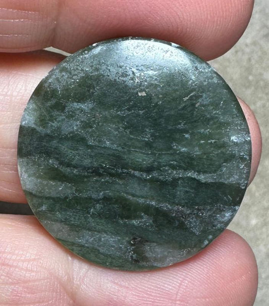 Round 27x27mm Idocrase Cabochon 08