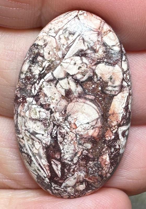 Oval 34x21mm Birds Eye Jasper Cabochon 17