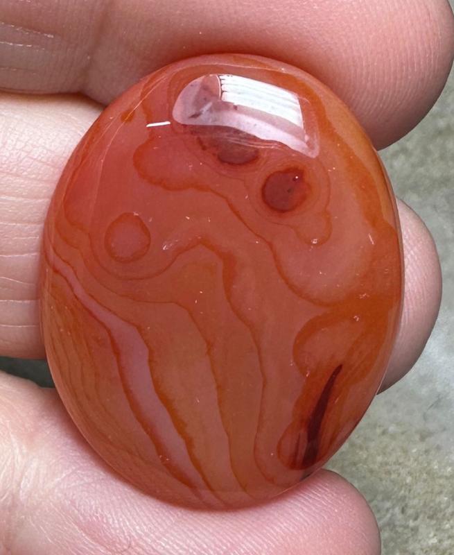 Oval 29x23mm Carnelian Cabochon 56