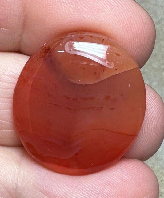 Oval 24x22mm Carnelian Cabochon 68